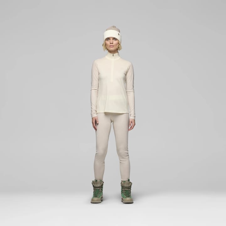 Norrøna Women's Femund PureUll Zip Neck Whisper White Norrøna