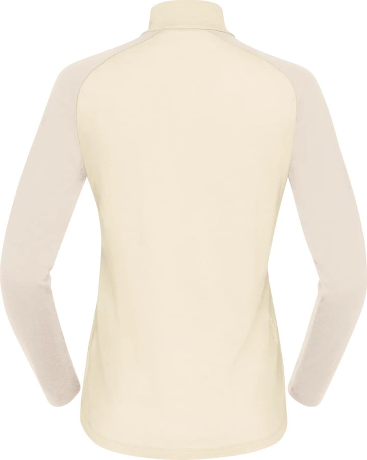 Norrøna Women's Femund PureUll Zip Neck Whisper White Norrøna