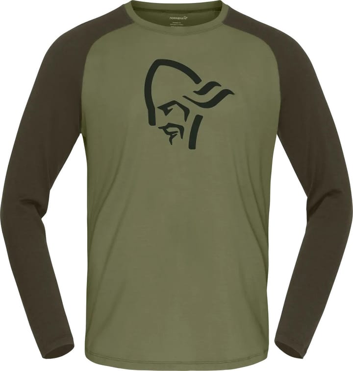 Norrøna Men's Femund PureUll Long Sleeve Loden Green Norrøna