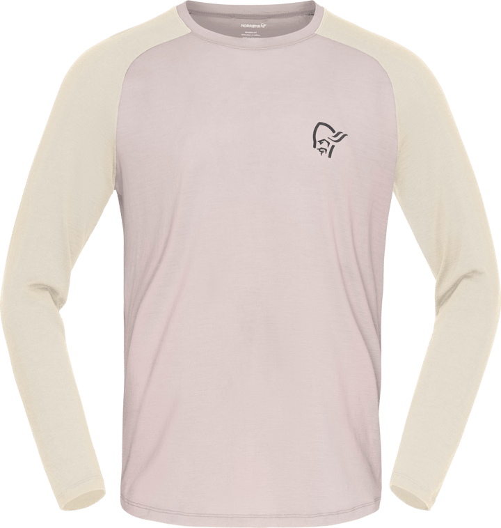 Norrøna Men's Femund PureUll Long Sleeve Oatmeal/whisper White Norrøna