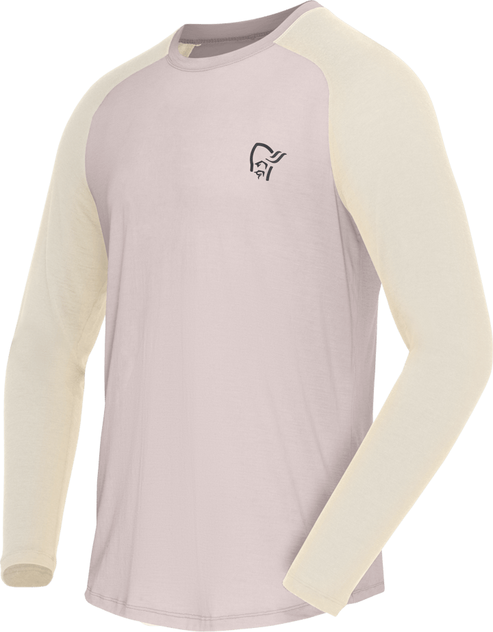 Norrøna Men's Femund PureUll Long Sleeve Oatmeal/whisper White Norrøna