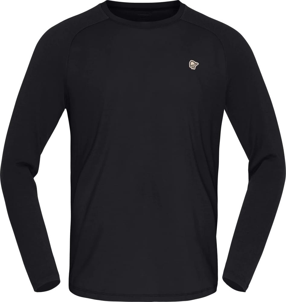 Norrøna Men's Femund PureUll Long Sleeve Caviar Black