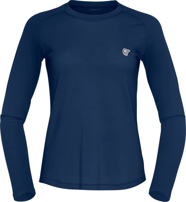 Norrøna Women's Femund PureUll Long Sleeve Indigo Night Norrøna