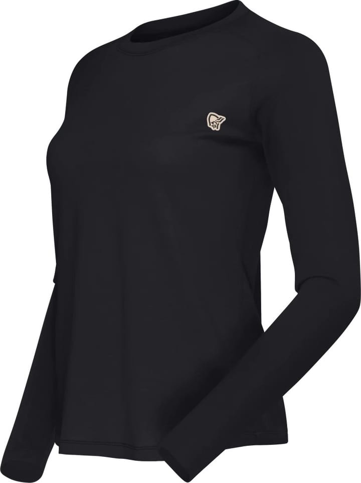 Norrøna Women's Femund PureUll Long Sleeve Caviar Black Norrøna