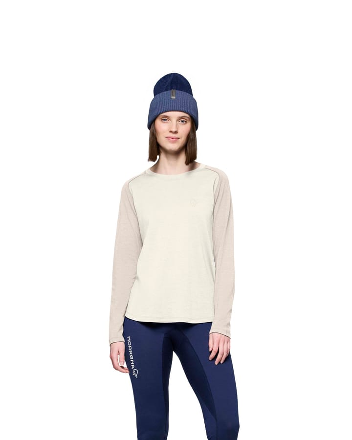Norrøna Women's Femund PureUll Long Sleeve Whisper White Norrøna