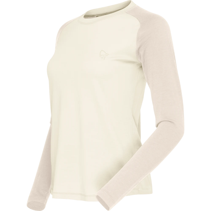 Norrøna Women's Femund PureUll Long Sleeve Whisper White Norrøna