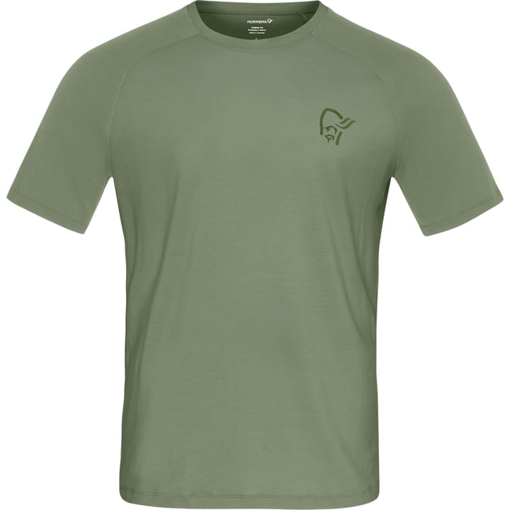 Norrøna Men's Femund PureUll T-Shirt Deep Lichen Green Norrøna