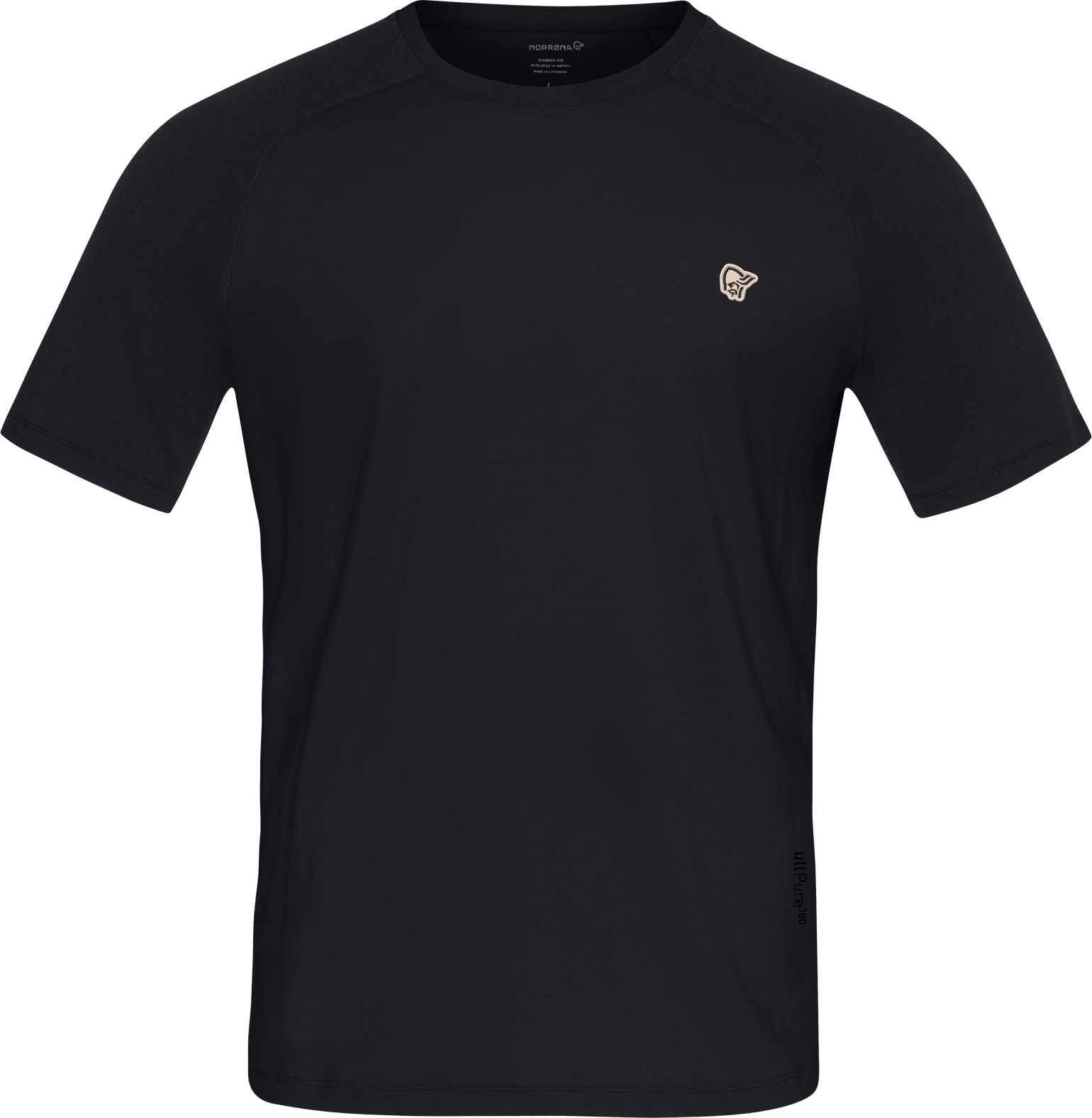 Norrøna Men's Femund PureUll T-Shirt Caviar Black