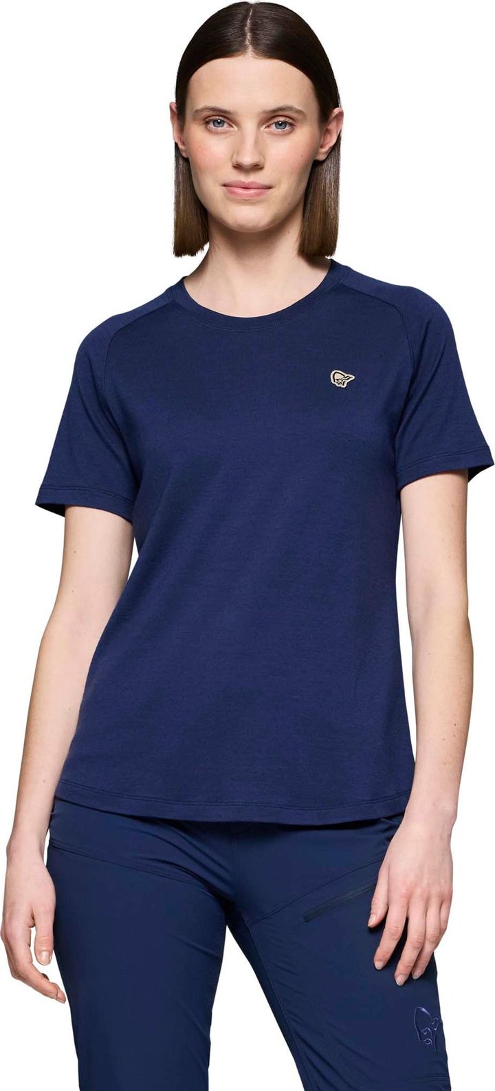 Norrøna Women's Femund PureUll T-Shirt Indigo Night Norrøna