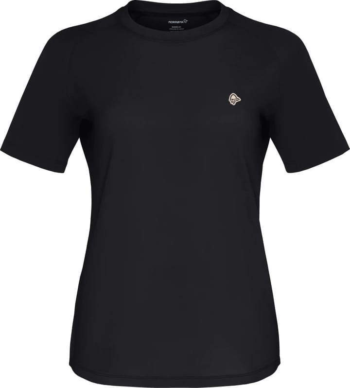 Norrøna Women's Femund PureUll T-Shirt Caviar Black Norrøna