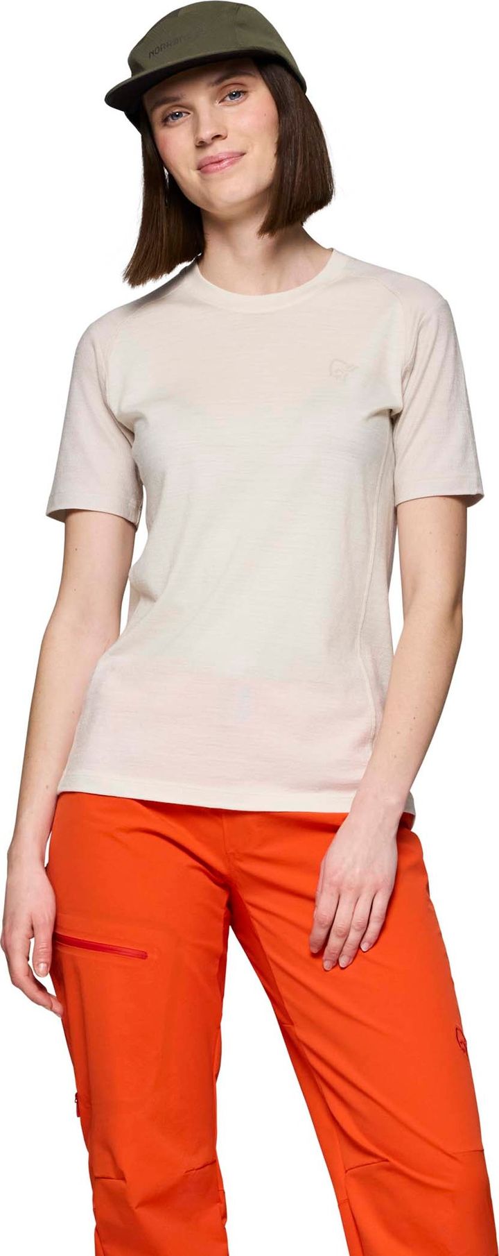 Norrøna Women's Femund PureUll T-Shirt Whisper White Norrøna