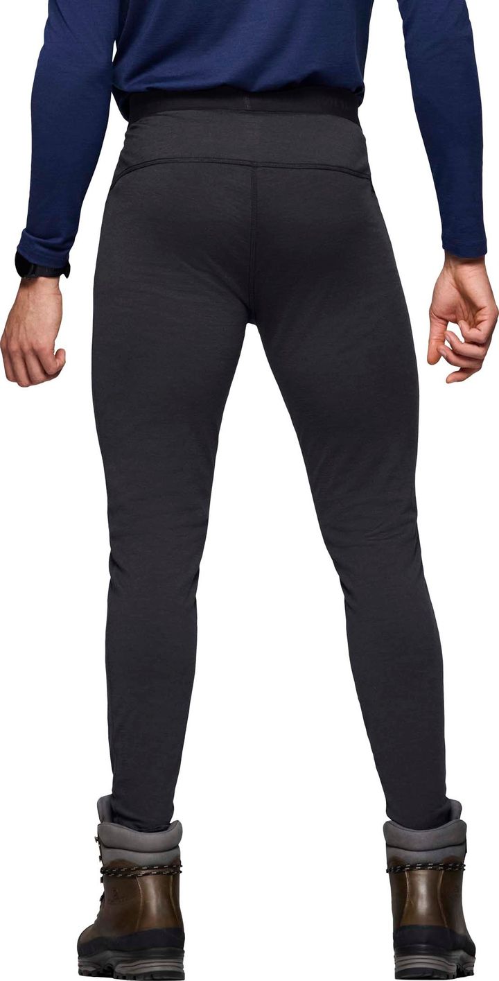 Norrøna Men's Femund PureUll Longs Caviar Black Norrøna