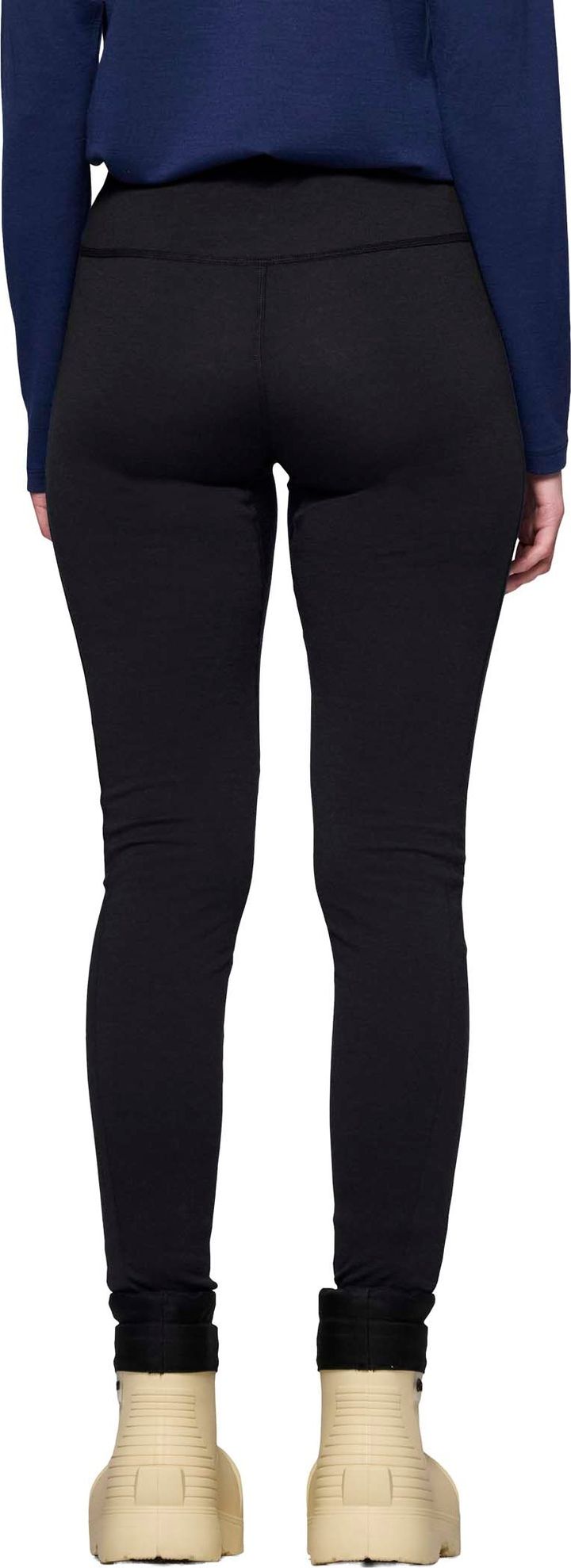 Norrøna Women's Femund PureUll Longs Caviar Black Norrøna