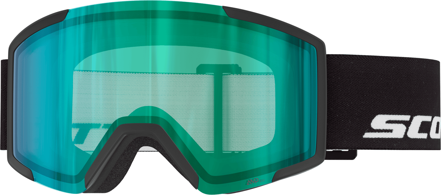 Scott Goggle Shield Black/AMP aurora green chrome S1