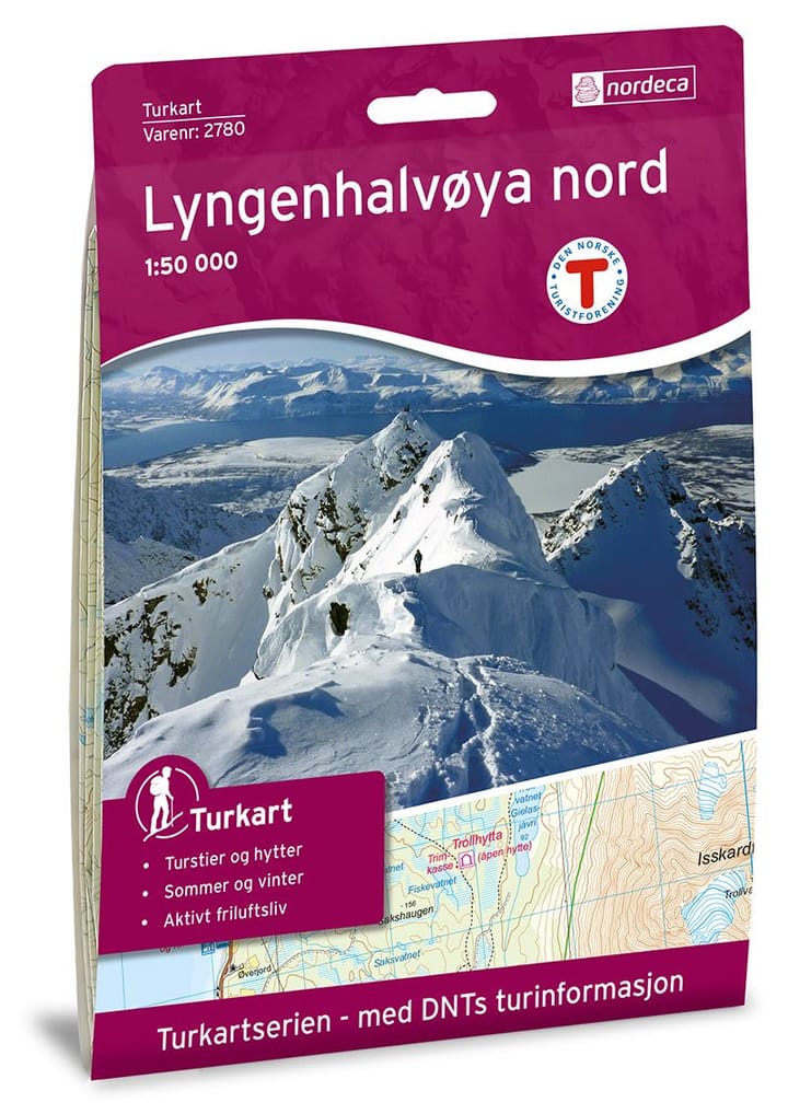 Nordeca Lyngenhalvøya Nord 1:50 000 Turkart Ugland IT