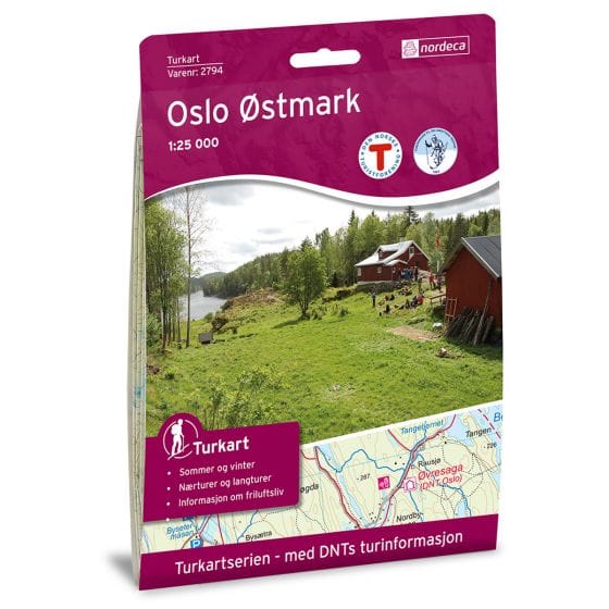 Nordeca Oslo Østmark 1:25 000 Turkart Nordeca