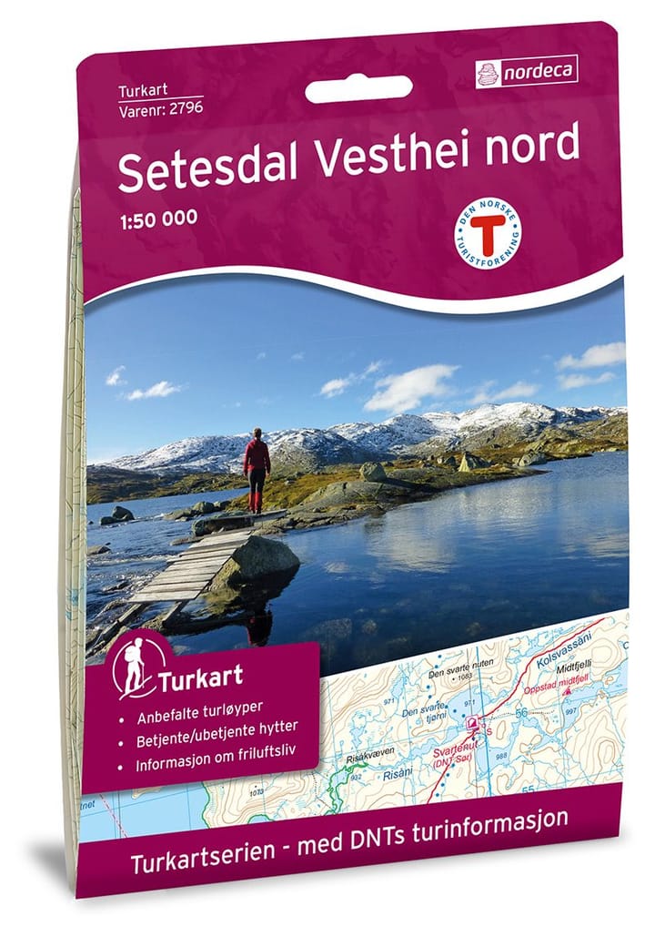 Nordeca Setesdal Vesthei Nord 1:50 000 Turkart Ugland IT