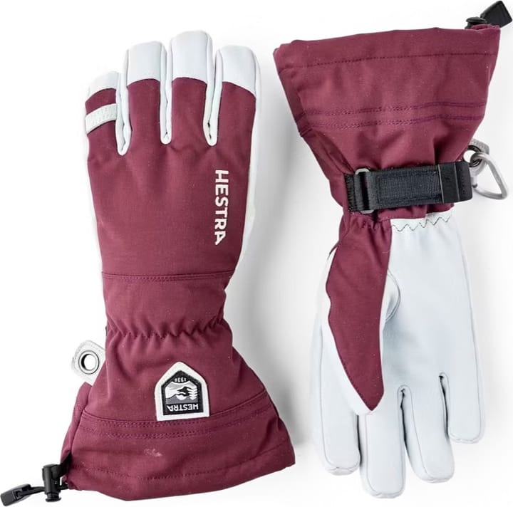 Hestra Army Leather Heli Ski 5-finger Bordeaux Hestra