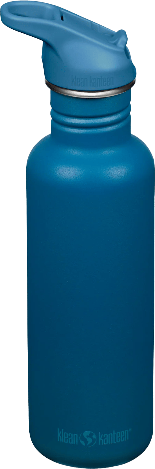 Klean Kanteen Classic 800 ml (W/ Flip Seal Sport Cap and Straw) Corsair