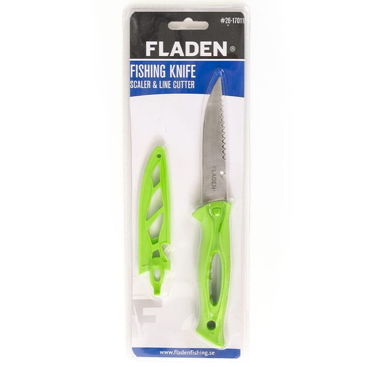 Fladen Fladen Fiskekniv Grønn Kniv Med Skjellfjerner Og Linekutter Fladen Fladen Fladen Fiskekniv Grønn Kniv Med Skjellfjerner Og Linekutter Fladen