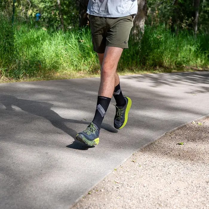 Injinji Run Lightweight Crew Black Injinji