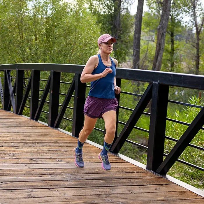 Injinji Run Lightweight Crew Glow Injinji