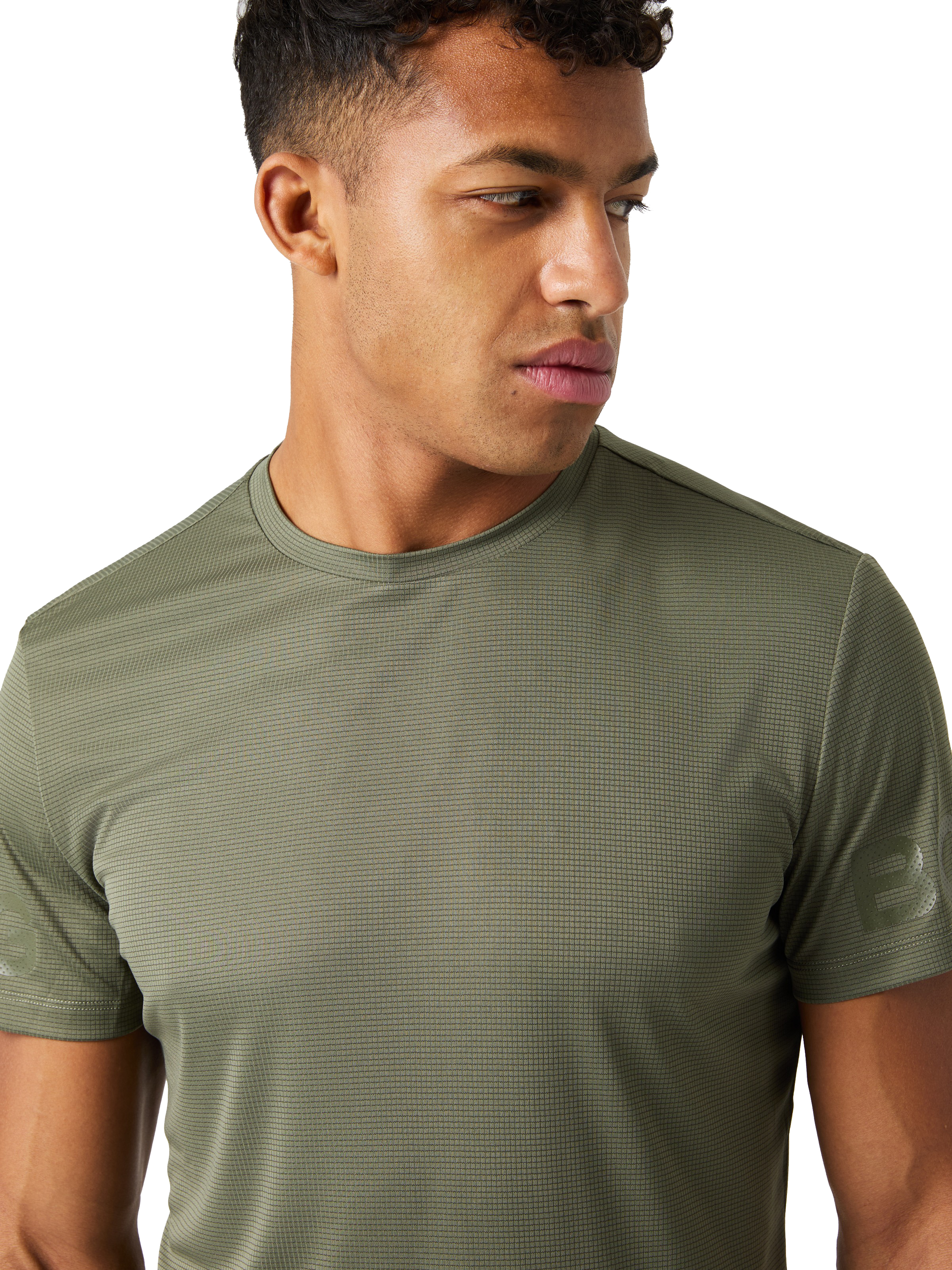 Björn Borg Men's Borg Light T-Shirt Dusty Olive Kortärmade träningströjor S