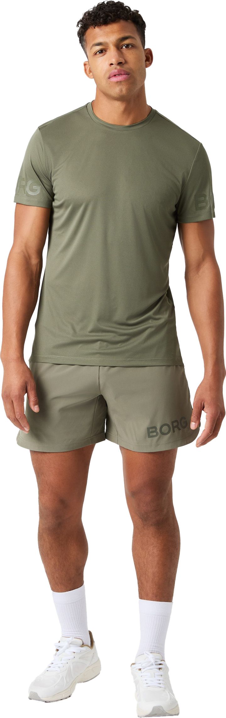 Björn Borg Men's Borg Light T-Shirt Dusty Olive Björn Borg Björn Borg Men's Borg Light T-Shirt Dusty Olive Björn Borg