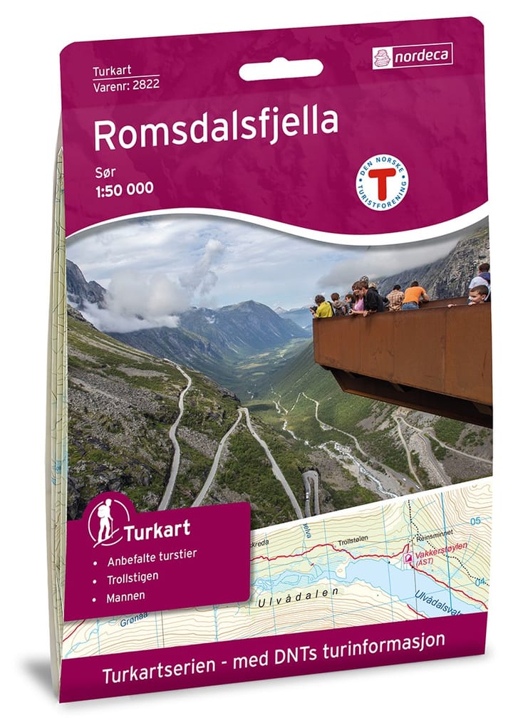 Nordeca Romsdalsfjella Sør 1:50 000 Turkart Ugland IT