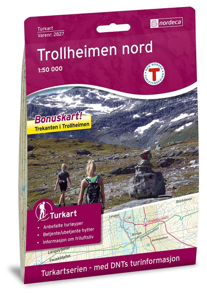 Nordeca Trollheimen Nord 1:50 000 Turkart Ugland IT