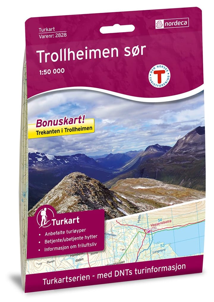 Nordeca Trollheimen Sør 1:50 000 Turkart Ugland IT