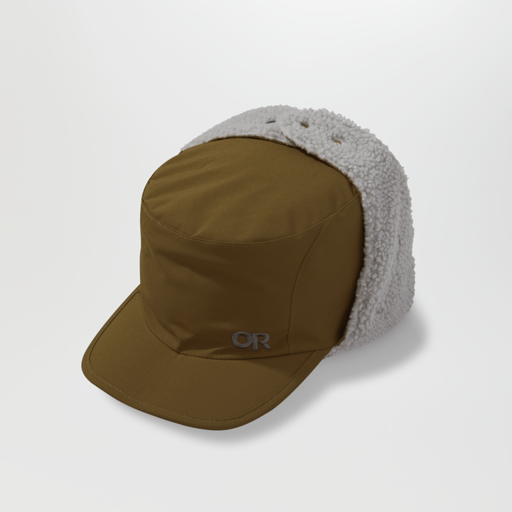 Men's Whitefish Hat Saddle/Light Grey Outdoor Research Men's Whitefish Hat Saddle/Light Grey Outdoor Research