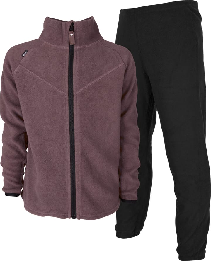 Lindberg Kids' Umeå Fleece Set      Dry Rose Lindberg