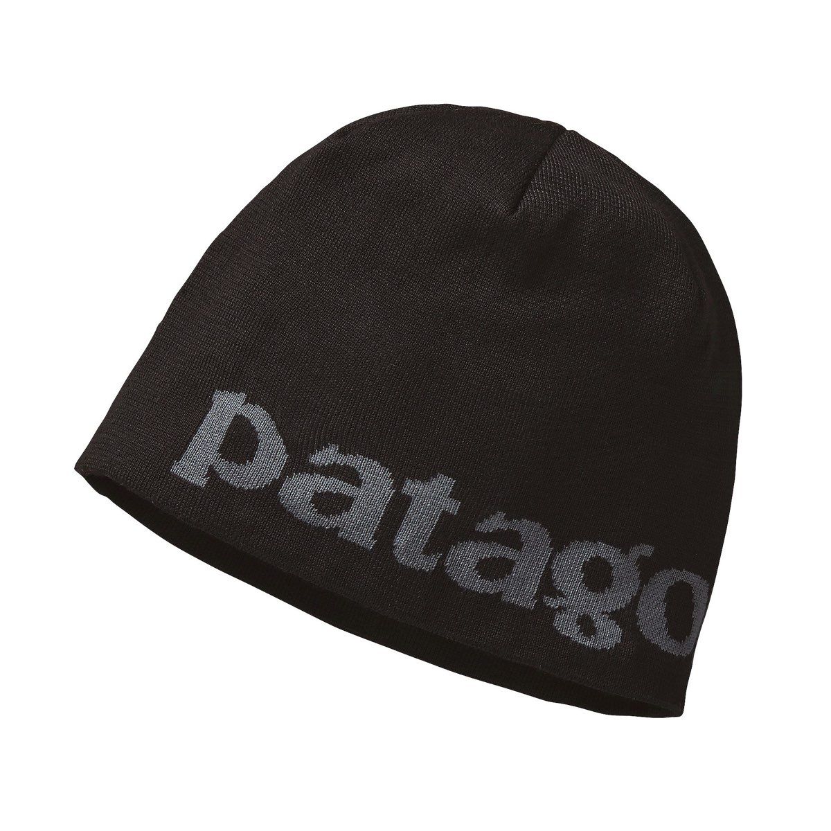 Patagonia Beanie Hat Logo Belwe: Black