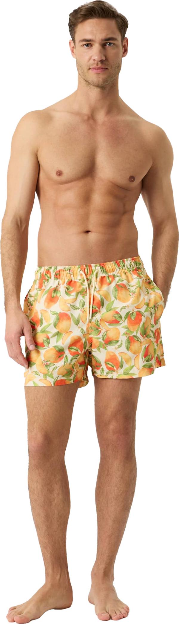 Björn Borg Men's Borg Print Swim Shorts BB Summer Peach 1 Björn Borg