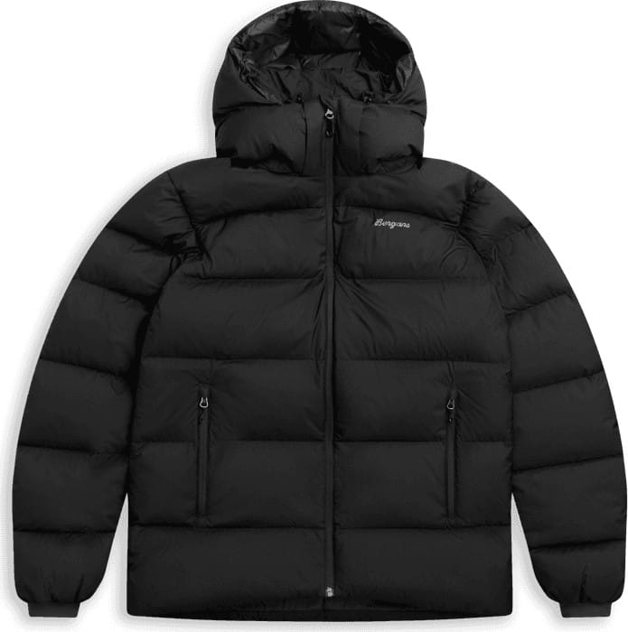 Bergans Men's Lava Warm Down Jacket With Hood Black/solid Grey Bergans Bergans Men's Lava Warm Down Jacket With Hood Black/solid Grey Bergans