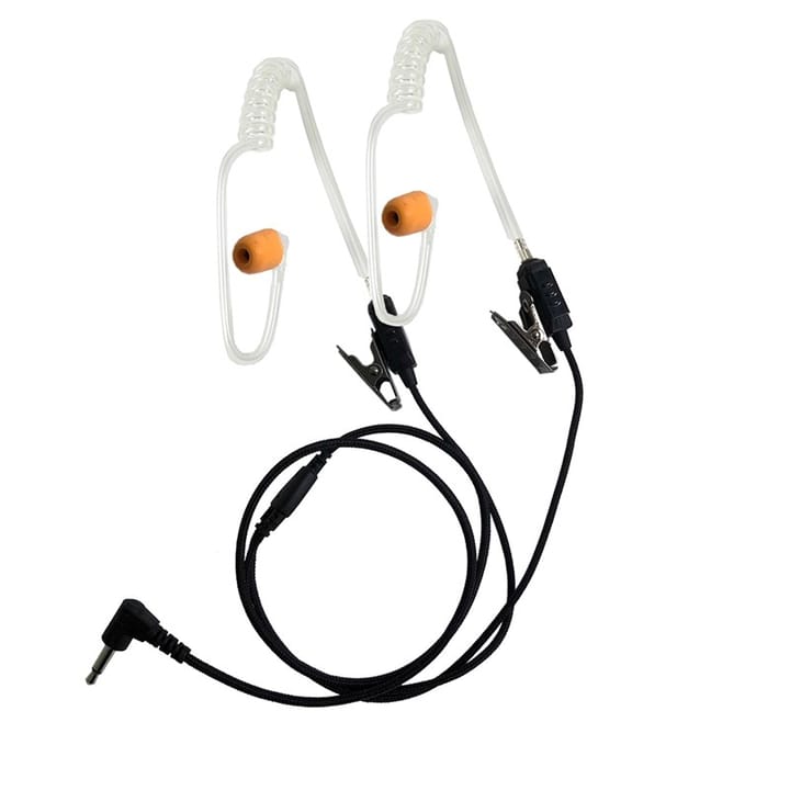 ProEquip Pro-Dual Airtube, Dubbel Luftslang Med Open Ear Inkluderat, 3,5mm Kontakt Nocolour ProEquip