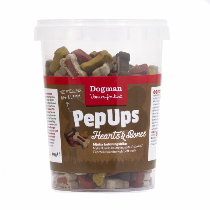 Dogman Pep Ups Hearts O Bones Mix 300g Dogman