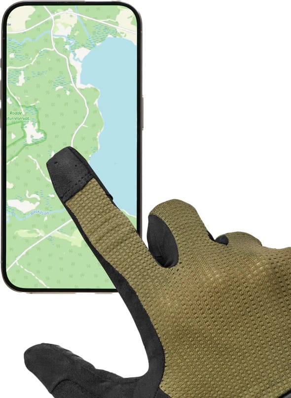 Gripgrab Explr Padded Full Finger Summer Gloves Olive Green Gripgrab