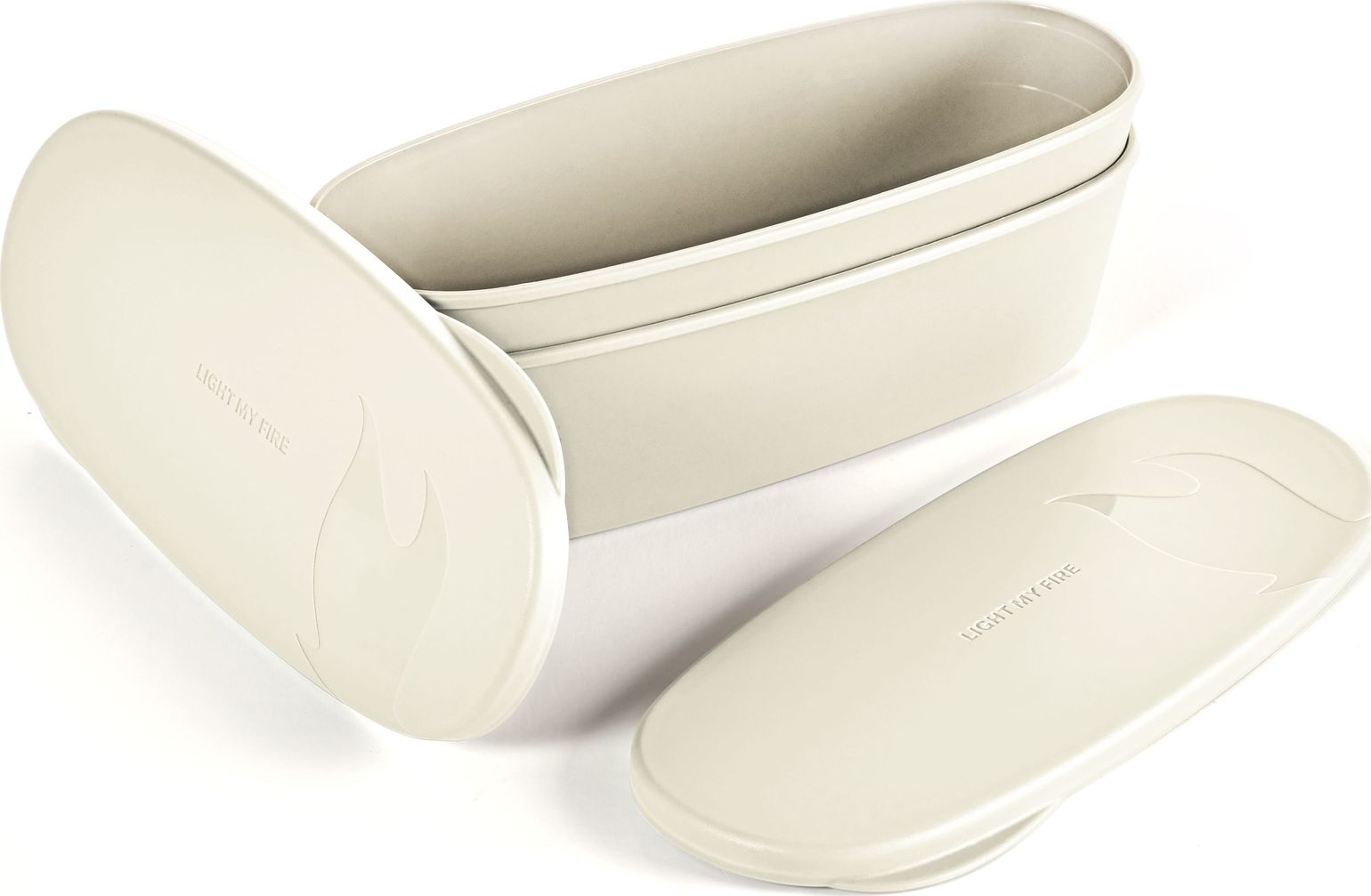 Light My Fire Snapbox Oval 2-Pack Cream