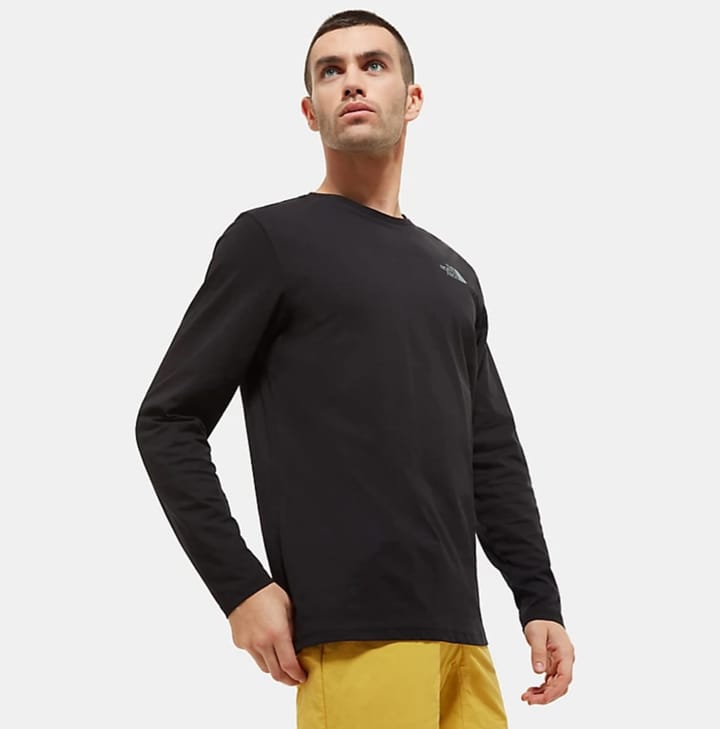 The North Face M L/S Easy Tee - EU TNF Black/Zinc Grey The North Face