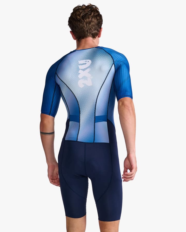 2XU M Aero Sleeved Trisuit Midnight/White 2XU 2XU M Aero Sleeved Trisuit Midnight/White 2XU