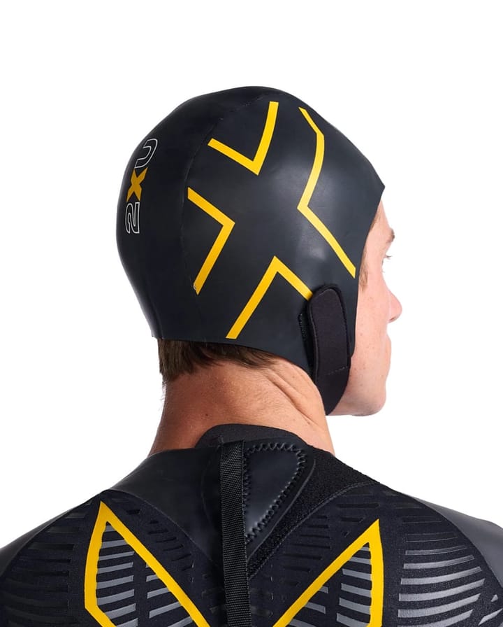 2XU Propel Neoprene Swim Cap BLACK/AMBITION 2XU