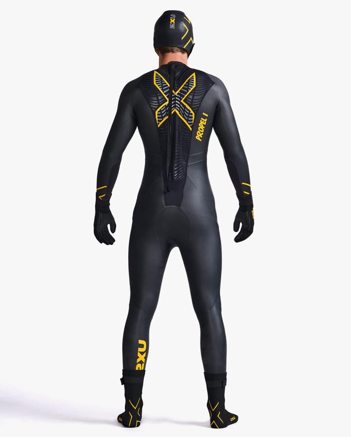 2XU M Propel Neoprene Swim Cap Black/Ambition 2XU 2XU M Propel Neoprene Swim Cap Black/Ambition 2XU
