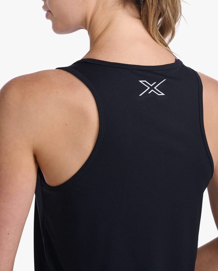 2XU Women's Aero Singlet Black/Silver Reflective 2XU