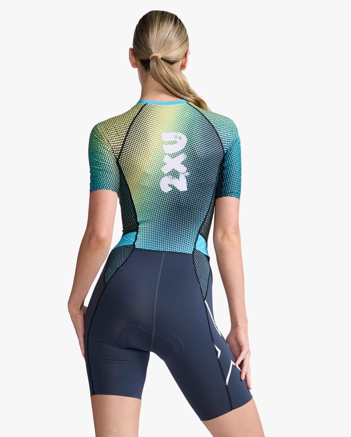 2XU W Aero Sleeved Trisuit India Ink/White 2XU 2XU W Aero Sleeved Trisuit India Ink/White 2XU
