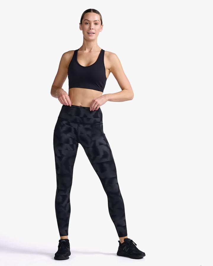 2XU W Form Lineup Hi-Rise Comp Tigh Halftone Splice/White 2XU