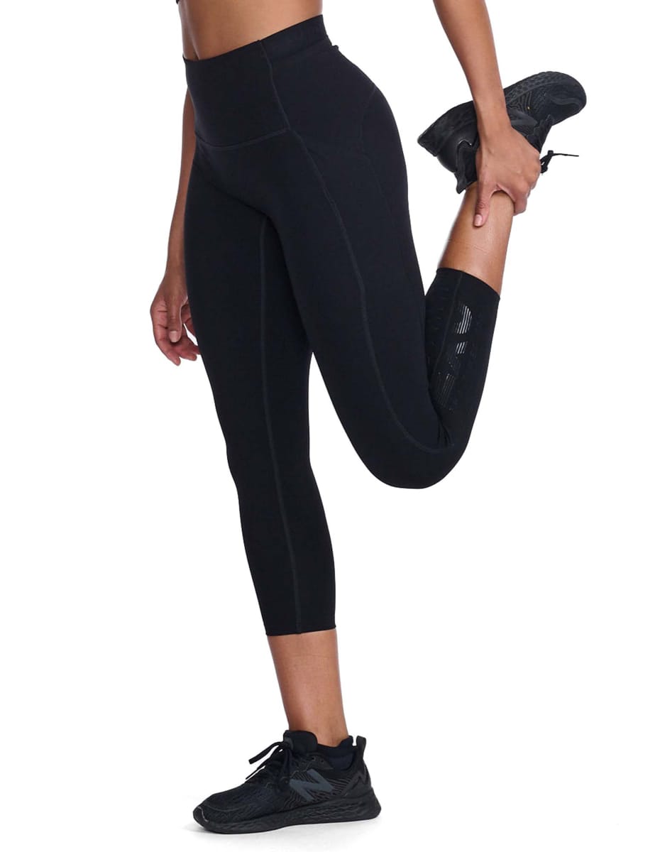 2XU Women's Form Stash Hi-Rise Compression 7/8 Black/Black