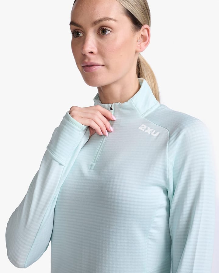 2XU Women's Ignition 1/4 Zip Glacier/White Reflective 2XU