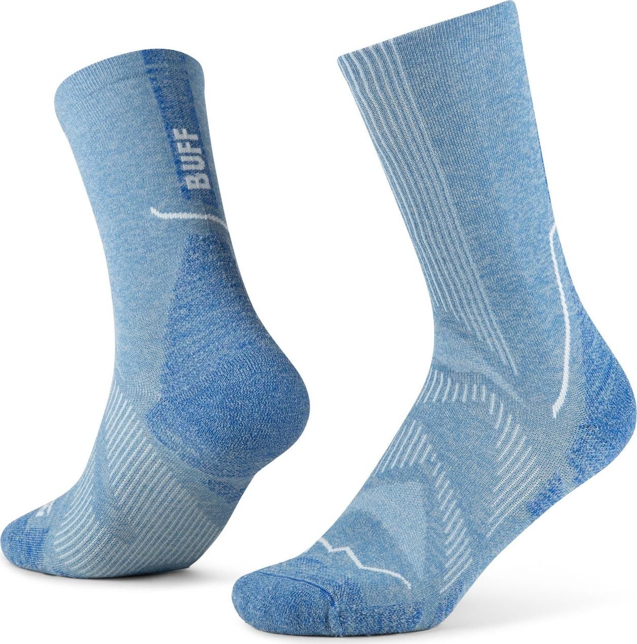 Buff Dryflx Crew Socks Washed Blue